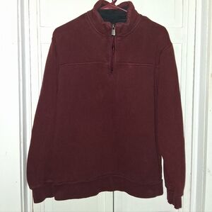 Arrow Men's Maroon Zip-Up Sweater